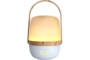 SALKING Diffusore di Oli Essenziali Senza Fili, 100ml Ricaricabile Diffusore di Aromi, Batteria caricata diffusore per Oli Essenziali con Calda Luce Notturna, Senza BPA, Viaggi e Outdoor - Blu