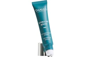 THALGO Spirulina Boost 2.0 witalizująca pielęgnacja oczu, 15 ml, ze zintegrowanymi kuleczkami chłodzącymi ze stali nierdzewnej