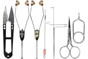 YZD Herramientas de Atado de bobinas 10 IN1 Bobinas súper Suaves con enhebrador de Bobina Accesorios para roscas de Herramientas para Atar Moscas