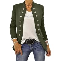 Blazer Femme Slim Fit - Manches Longues, Uni, Ouvert, Pour Bureau Ou Sortie - 9