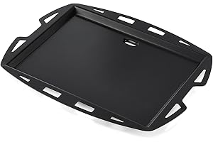 Onlyfire Plaque de Plancha pour Barbecue à Gaz Weber Série Q100/1000, Plat Plaque de Cuisson avec Revêtement Céramique, Accessoire pour Weber Q100, Q120, Q1000, Q1200, Amovible, Antiadhésive