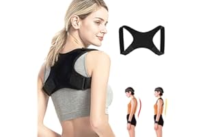 TOFBS Correttore Posturale per Uomo e Donna, Fascia Posturale Spalle Schiena, Ajustable Raddrizzatore Della Parte Superiore Schiena, Alleviare Dolore Al Collo