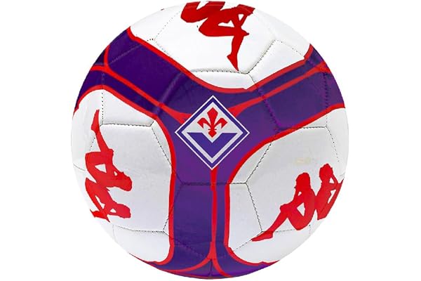 Kappa Fiorentina Ballon de football officiel Fiorentina, modèle violet avec logo rouge.