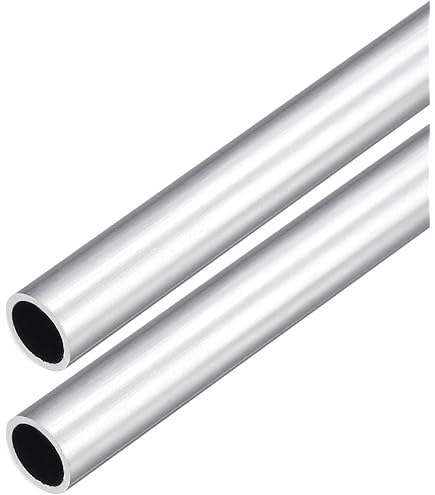 Tubi In Alluminio 6063 7mm OD X 5mm ID - Lunghezza 250mm, Confezione Da 3, Per Telai, Mobili, Progetti Fai-da-te