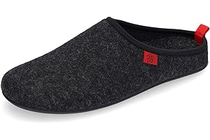Andrés Machado - Hausschuhe für Damen Herren - Sommer Winter - DYNAMIC – Unisex Pantoffeln Slipper – Wolle und Filz – rutschfeste Gummisohle und herausnehmbares Fußbett - EU 37 bis EU 50