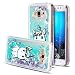 Produktbild Flüssig Galaxy J3 2016 Hülle, Glitzer Hülle Galaxy J3 2016, Crystal Cover TPU Samsung Galaxy J310, SpiritSun Einhorn Tasche Handytasche Glänzend 3D Schale Glitter Dynamisch Treibsand Liquid Fließen Bling Stars Shiny Stoßfest Kratzfeste Handyhülle Der Eiffelturm Design für Samsung Galaxy J310 (5.0")-Minzgrün
