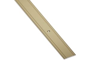 1 st SOTECH Övergångsprofil Cross Aluminium golvlist för skruvning övergångsskena för golv Längd 100 cm Bredd 30 mm mässing B