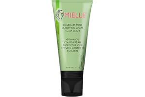MIELLE ORGANICS Mielle Rosemary & Mint Sugar Exfoliating Scalp Scrub - Gentle Pre-Shampoo Dry Scalp Treatment for Oil & Product Buildup - Biotin Infused Non-Drying, Moisturising Formula, 170 g