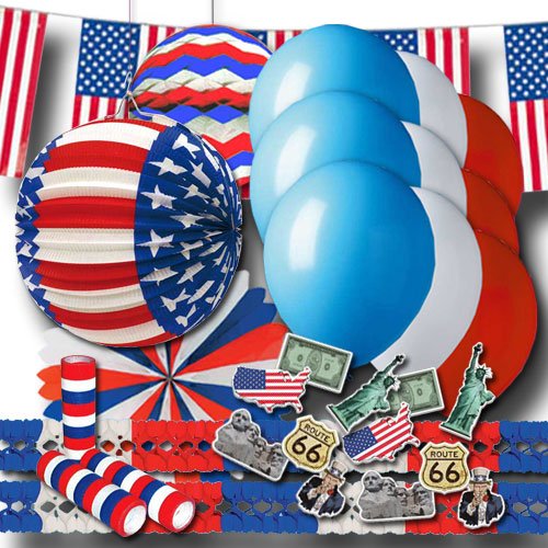 USA Partydekoset Grundausstattung