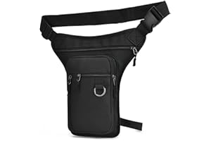 PW TOOLS Drop Leg Bag Motorcycle Thigh Bag for Men Women Waist Pack Multifunctional Thigh Waist Fanny Pack Drop Leg Bag for Cycling Riding Travel Outdoors Motorbike Bag