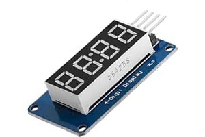 AZDelivery 4 Bit Tubo Digitale LED 7-Segmenti Modulo Display con Clock Display compatibile con TM1637 compatibile con Arduino e Raspberry Pi incluso un E-Book!