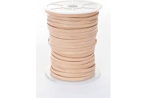 Esnado Cordon en cuir plat 5 x 1,5 mm Couleur/longueur : au choix.