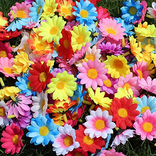 100 x kuenstliche gefaelschte Blumen kuenstliche Blumenkopf - 4