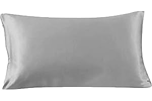 MANE by TIM & TAM Toddler SATIN Pillowcase Helps Protect Delicate Hair & Skin from Knotty Dry Hair and Eczema Size: 60x40cm (Grey)