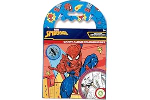 Ig Design Spiderman Carry Along Colouring Set, Multicolour