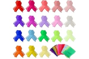 Lanjue 18 Pcs Sensory Scarves, Multi-Colour Dance Juggling Scarf Baby Sensory Toys Silk Square Movement Rhythm Band Scarves Props for Children Baby Adult Performance