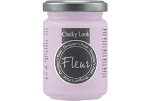 FLEUR DESIGNER'S PAINT | Pittura ad Acqua, Effetto Gesso Naturale, Extra Opaca, Fleur Chalky F68, Colore Sunsire Flirt, Made in Italy, Formato da 130 ml