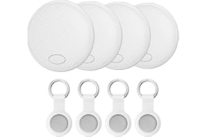 AICPAN Android Tag GPS Tracker 4-Pack - Schlüsselfinder KeyFinder kompatibel mit Google Mein Gerät Finden APP (Android NUR),Bluetooth Smart Tag für Geldbörse,Gepäck,Brieftasche,Austauschbare Batterie