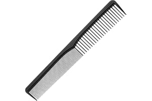 CYWVYNYT Grzebień do włosów z tworzywa węglowego o wysokiej wytrzymałości, antystatyczny dla mężczyzn, grzebień do strzyżenia i stylizacji włosów, czarny
