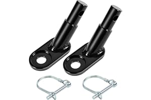 DNSHAN Lot de 2 adaptateurs de remorque de vélo avec goupille de sécurité pour vélos universels, poussettes, remorques pour chien et chariot pour animaux de compagnie