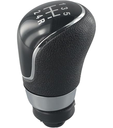 Pommeau De Levier De Vitesse Ford Focus Fiesta MK7 - Noir, Cuir Synthétique, Compatible Nombreux Modèles Ford - 2