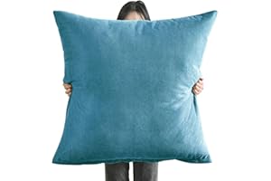 SWJ-SWJSSB Super King Size Pillow Cases,Square Extra Large Cushion Covers 50x50, 60 x 60,70x70,80x80 cm Soft Pillow Cover with Invisible Zipper Decorative pillowcases for pillows Sofa Couch ( Color : Blue , Size