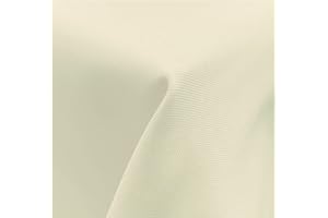 ‎JEMIDI JEMIDI Tischdecke 130 x 220 cm wasserabweisend - Gartentischdecke abwaschbar quadratisch - Outdoor Tischdecke - Tischtuch mit Fleckenschutz - champagne