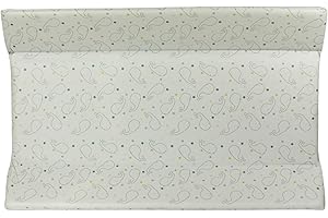 Kikido Materassino Fasciatoio Universale - 74 x 46 x 10 cm - Balena Kikido - Morbido Tessuto con Imbottitura in Spugna, Facile da Lavare e con Due Spondine di Sicurezza