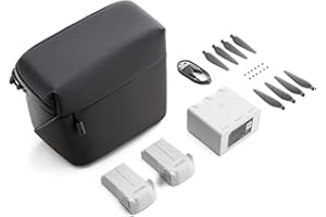 DJI Mini 3 Pro Fly More Kit, include due Batterie di volo intelligenti, una Stazione di ricarica a due vie, un cavo dati, una borsa a tracolla, eliche di ricambio e viti