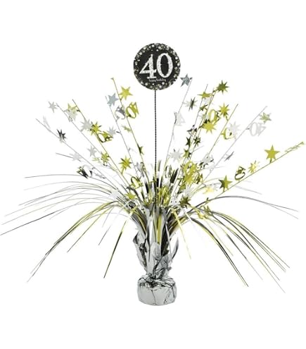 Amscan Deko-Spiralen Sparkling Celebrations – 12 Stück, Pink/lila/schwarz, Ca. 80 Cm Lang
