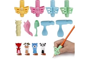 MengH-SHOP Manopole per matita, strumento per la scrittura ergonomico, per la correzione della postura, per bambini, studenti, adulti, 13 pezzi
