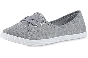 VAN HILL Damen Sportliche Ballerinas Flach Bequem Schuhe