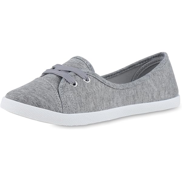 Klassische Damen Ballerinas Aus Stoff – Bequeme Slip-ons, Viele Farben, Größe 42 Weiß