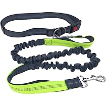 Guinzaglio Per Cani A Mani Libere - Cintura In Vita Regolabile E Guinzaglio Elastico, Con Cuciture Riflettenti - Foto 11