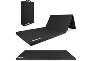 MSPORTS Tapis de gymnastique pliable de qualité supérieure - 190 x 80 x 5 cm - Tapis de gymnastique - Tapis de sport pour la maison, les enfants, les adultes