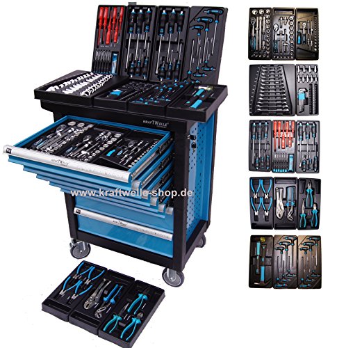 Preisvergleich Produktbild Werkstattwagen Werkzeugwagen Werkzeugkiste Werkzeugschrank XXL 7 Schubladen