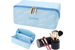 FISAPBXC Niedliche Cartoon Kosmetiktasche, Cinna-moroll Kawaii Kosmetiktasche, Kawaii Federmäppchen Tragbare Make-up-Aufbewahrungstasche Cartoon Tiere Kosmetiktasche für Reisezubehör