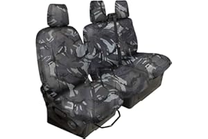 FSW Fully Tailored Heavy Duty Transit Custom Waterproof Van Seat Covers - 2013-Onwards (Grey Camo)