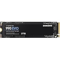 Samsung 990 EVO NVMe M.2 SSD 2 TB, PCIe 4.0 x4 / PCIe 5.0 x2, NVMe 2.0 (2280), 5.000 MB/s Lesen, 3.200 MB/s Schreiben, Intern