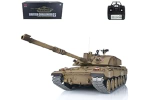wheelfun Heng Long RC Challenger II 1/16 7.0 RTR Metal Tracks Smoking Generator BB Shooting Airsoft Tank