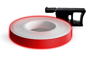 4R QUATTROERRE.IT Quattroerre Bandes Wheel Stripes Réfractifs pour les Jantes des Motos, Rouge, 7 mm x 6 mt