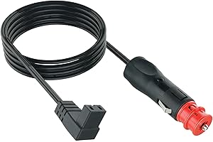 DmDoyy Alimentation 12V pour Glacière De Voiture, Câble D'extension Voiture Glacière À Compresseur, 2M Câble Voiture Frigo, Câble De Remplacement De Congélateur De Glacière 12V