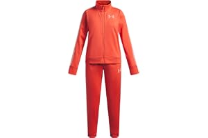 Under Armour UA stickad träningsdräkt – Venom röd/Posh rosa/Posh rosa – YXL, Venom Röd/Posh Rosa/Posh Rosa, 68