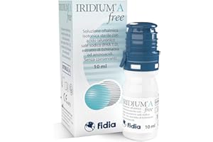 Fidia Farmaceutici IRIDIUM A FREE Collirio 10 ml - Soluzione Oftalmica Isotonica con Acido Ialuronico, Estratto di Echinacea ed Aminoacidi