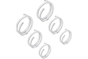 LAURITAMI 6pcs Double Hoop Nose Ring for Single Piercing Spiral 20G Thin Snug Earring Hoop 10mm Piercing Jewelry CZ Star