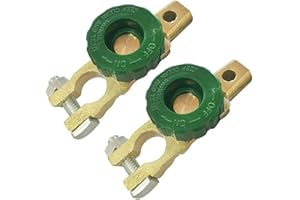 TAWVEML WIWIR 2 pieces, battery terminal battery adapter disconnector, on-board battery disconnector, 6-24 V (type 2)