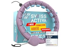 Swiss Activa+ Smart Hula Hoop con Contacalorie e Peso
