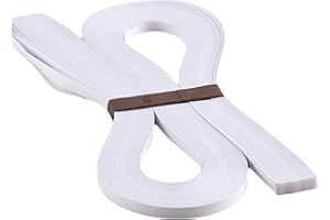 ODETOJOY Paper quilling Carta 3 mm verde bianca lunghezza Paper quilling 120gr DIY decorazione regalo di carta per origami strisce quilling larghezza 54cm