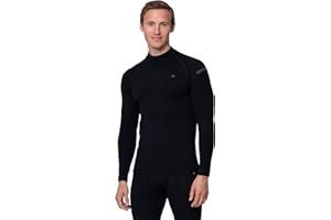 DANISH ENDURANCE Camiseta Térmica de Lana Merino para el Frío Extremo para Hombre, Alto Grosor y Gramaje, Ropa Interior Térmica de Invierno