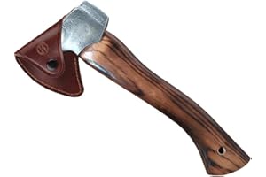 fllyingu Hacha Cuero Resistente Al Desgaste Cabeza Hacha Hacha para Acampar Al Aire Libre Hacha Hecha A Mano Hoja Leñador Esencial